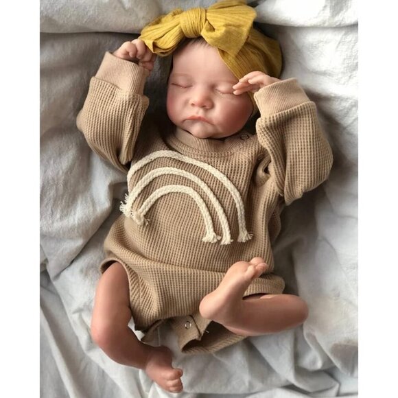 Reborn Baby Dolls 19 Inch Soft Body Realistic Newborn Baby Dolls Clothes Kids 3+